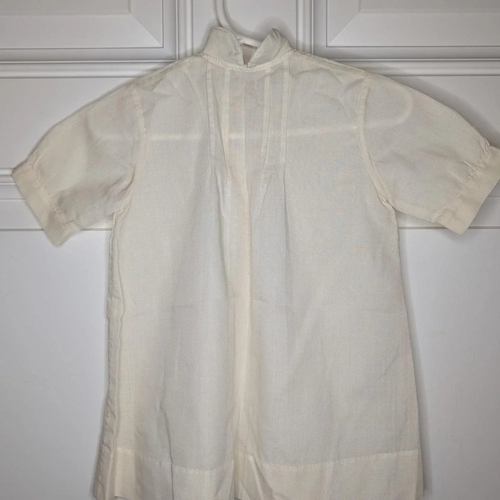 Vintage Baby Unisex lvory Gown 12 months